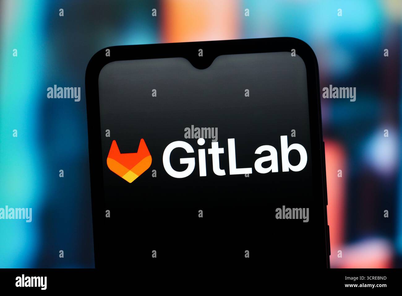 Kanada. 30. September 2025. In dieser Fotoabbildung wird das GitLab (Git Lab)-Logo auf einem Smartphone-Bildschirm angezeigt. (Foto von Thomas Fuller/SOPA Images/SIPA USA) *** ausschließlich für redaktionelle Nachrichten *** Credit: SIPA USA/Alamy Live News Stockfoto