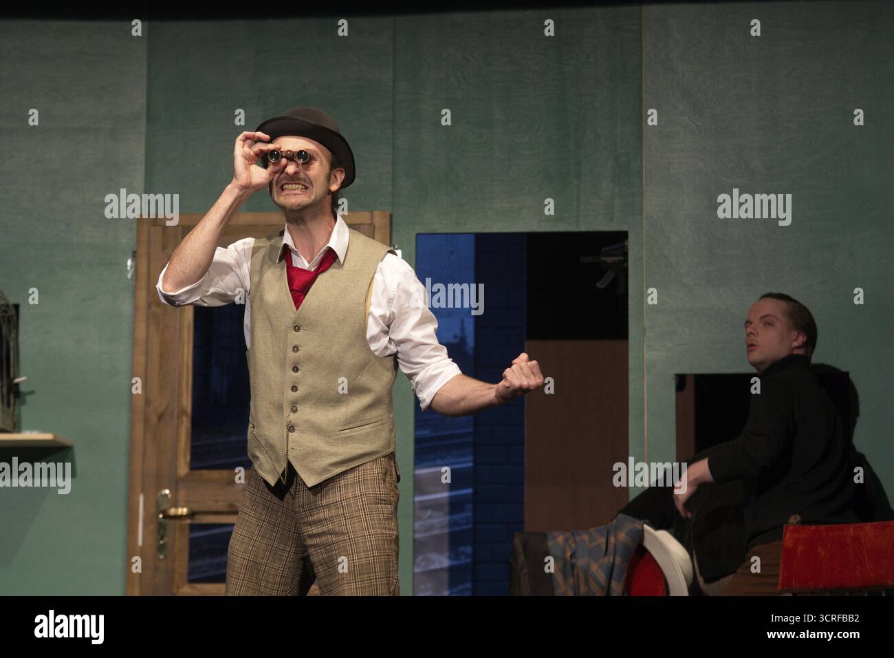 Thilo Herrmann (Prof. Marcus), LADYKILLERS, Fotoprobe am 29.09.2025 am Berliner Kriminaltheater, Berlin, Premiere: 15.10.2025 Stockfoto