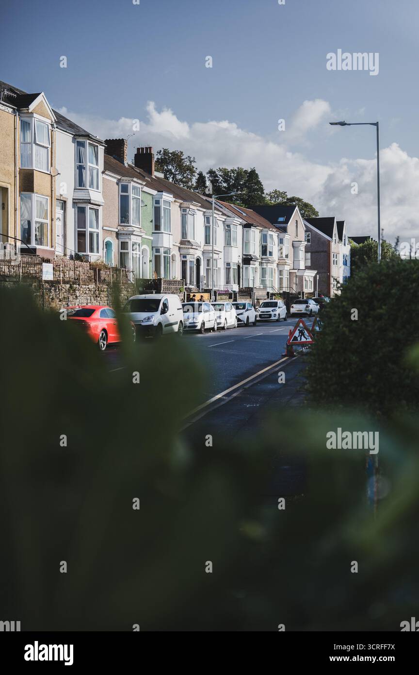 Swansea, die zweitgrößte Stadt in Wales, an der Küste des Bristolkanals am 09.08.2025. // Swansea, die zweitgrößte Stadt in Wales, am 9. August 2025 an der Bristol-Kanalküste. - 20250908 PD21194 Credit: APA-PictureDesk/Alamy Live News Stockfoto