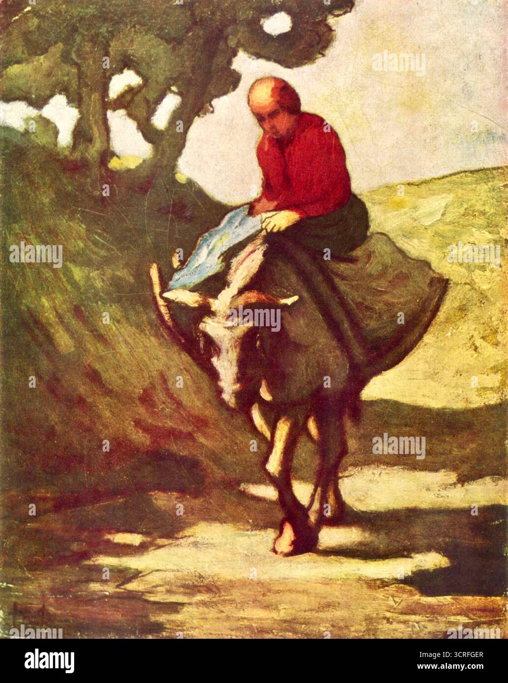 Honoré Daumier - Rückkehr vom Markt - 1870 Stockfoto