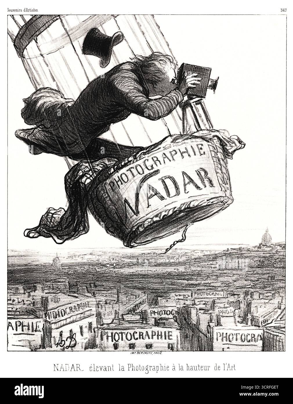 Honoré Daumier - Nadar - Fotografie auf den Höhepunkt der Kunst - 1862 Stockfoto