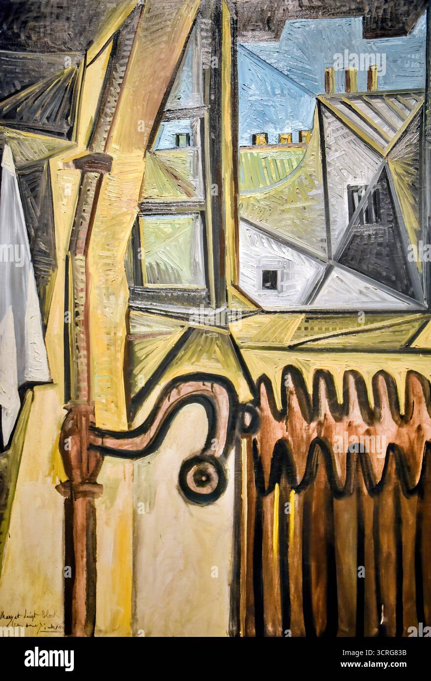 Pablo Picasso, Atelier Window (Das Studio-Fenster), 1943. Stock Vektor