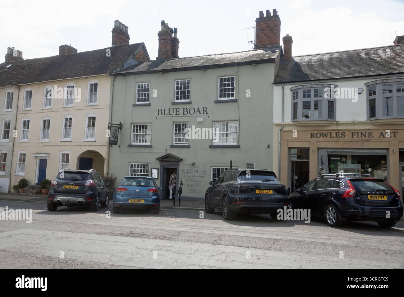 The Blue Boar Pub Mill St Ludlow Shropshire England Stockfoto
