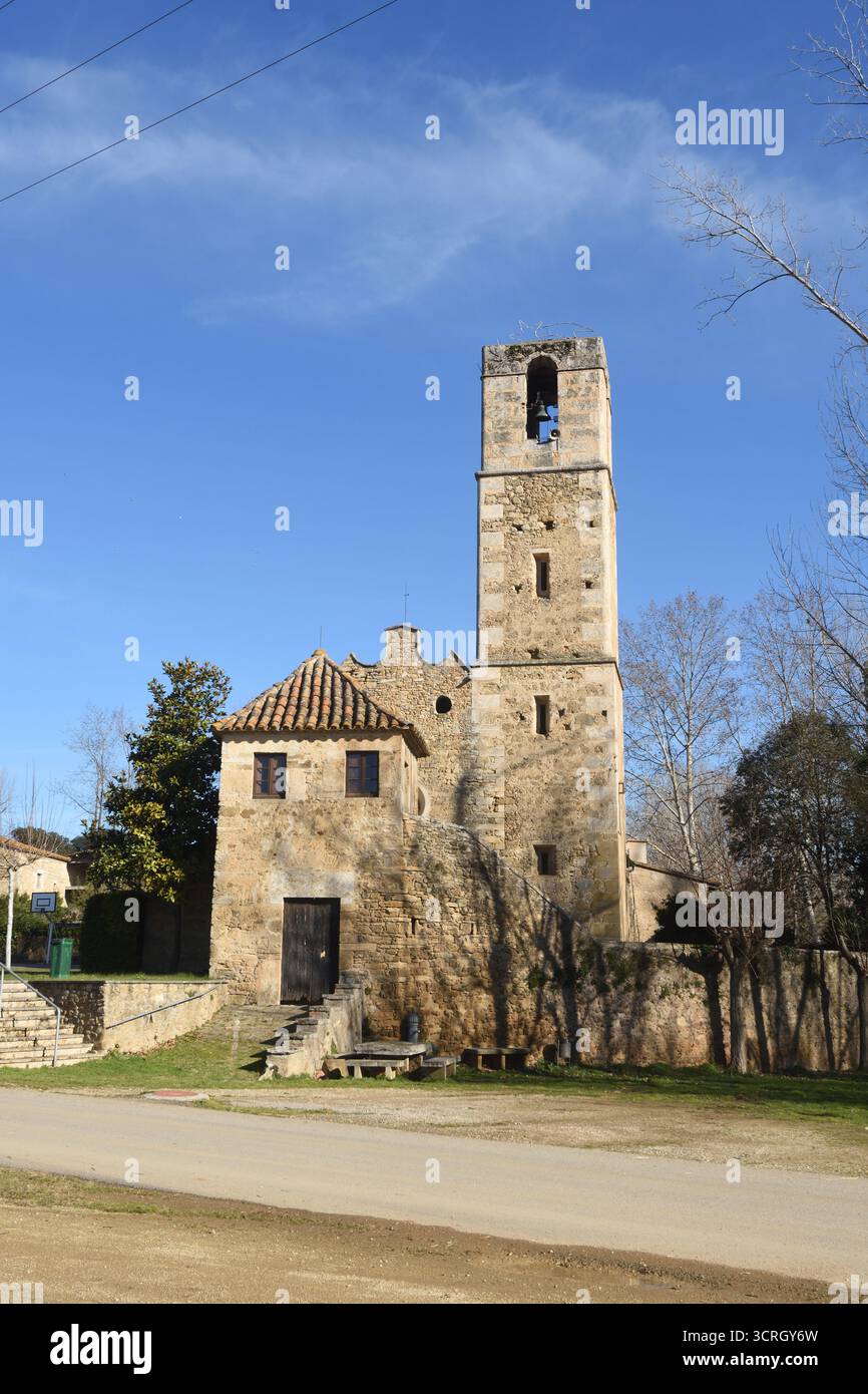 Sant Esteve de Sords,Cornella de Terri, Pla de l’Estany, Provinz Girona, Katalonien, Spanien Stockfoto