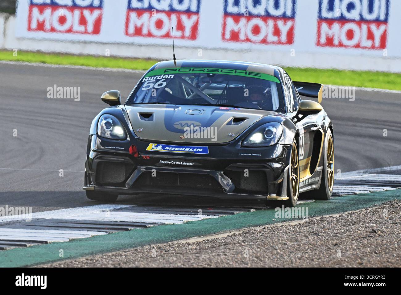 Dean Burden, LFP Motorsport, Porsche 718 Cayman GT4 RS Clubsport, Porsche Sprint Challenge Großbritannien 2025, eine einzige Marque-Serie mit allen Fahrern Stockfoto