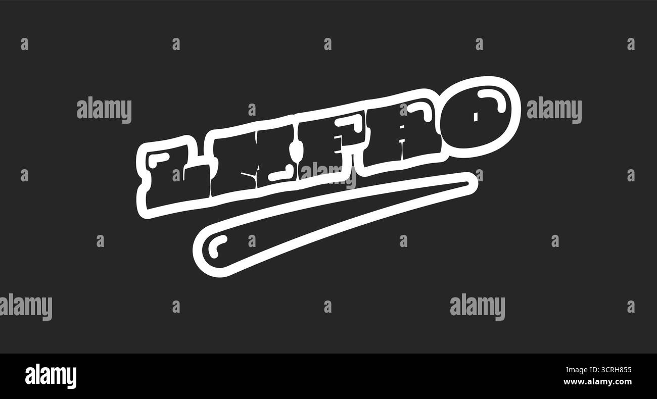 LMFAO Retro Black Outline Social Media Phrase Stock Vektor