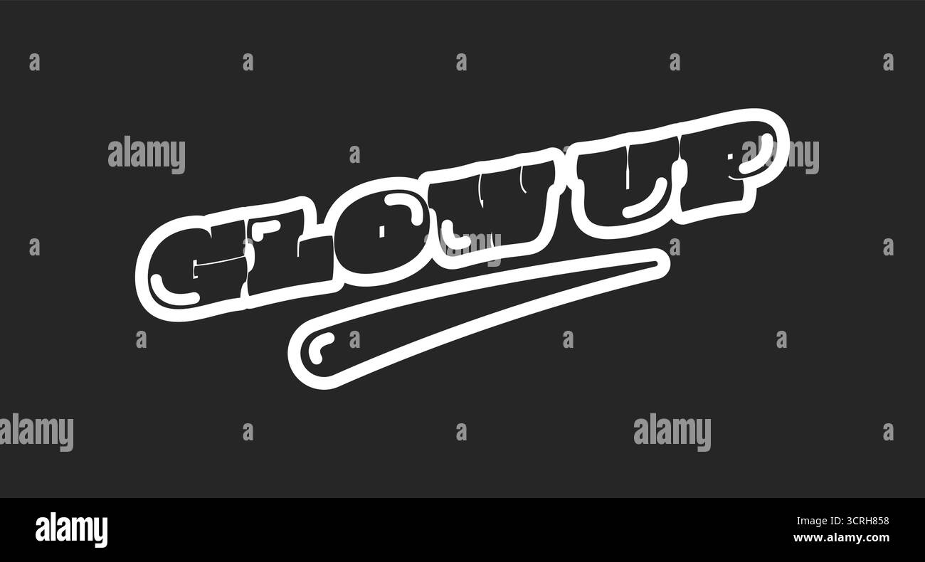 Erstrahlen Sie den schwarzen Retro-Ausdruck für soziale Medien Stock Vektor