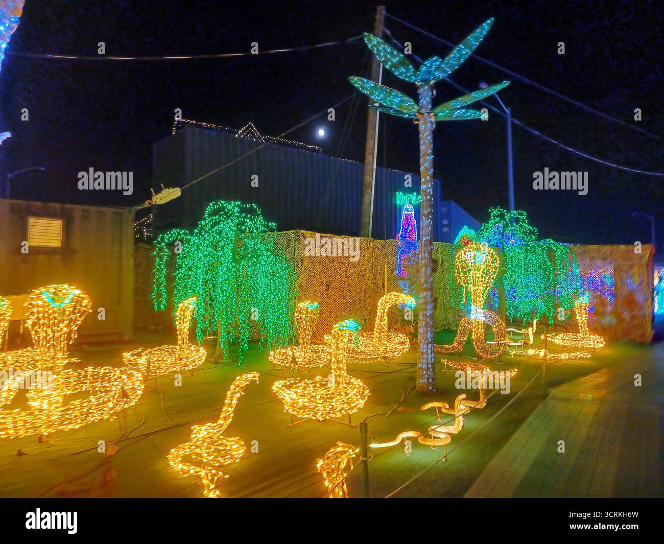 Toronto, ON, Kanada – 18. Oktober 2024: Die massiven Illumi-Lichtstatuen und -Installationen werden auf dem Lichtfestival in Toronto vorgestellt. Stockfoto Toronto, ON, Kanada – 18. Oktober 2024: Die massiven Illumi-Lichtstatuen und -Installationen werden auf dem Lichtfestival in Toronto vorgestellt. Stockfoto