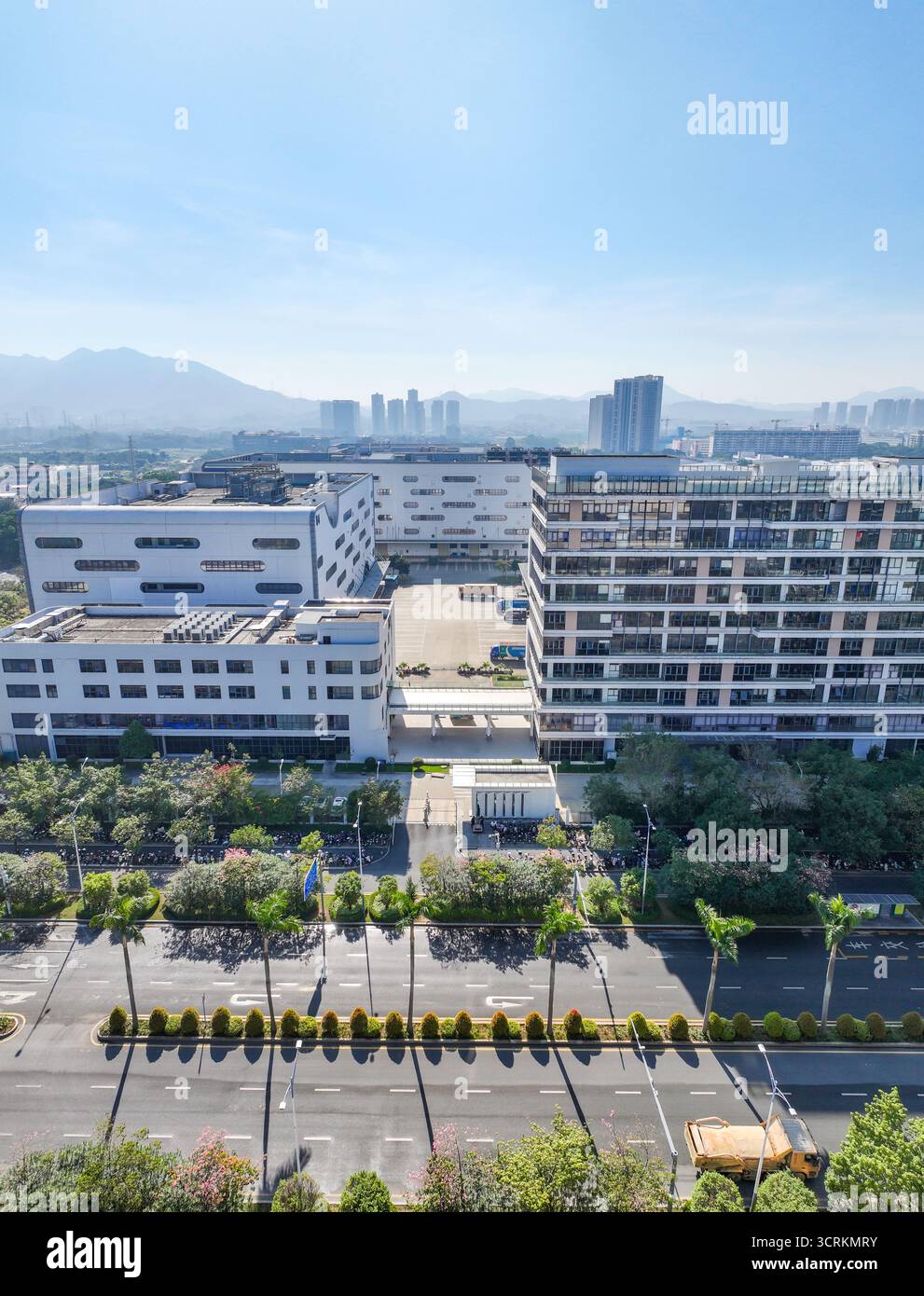 Luftaufnahmen des Honor Intelligent Manufacturing Industrial Park im Bezirk Pingshan, Shenzhen, Provinz Guangdong Stockfoto