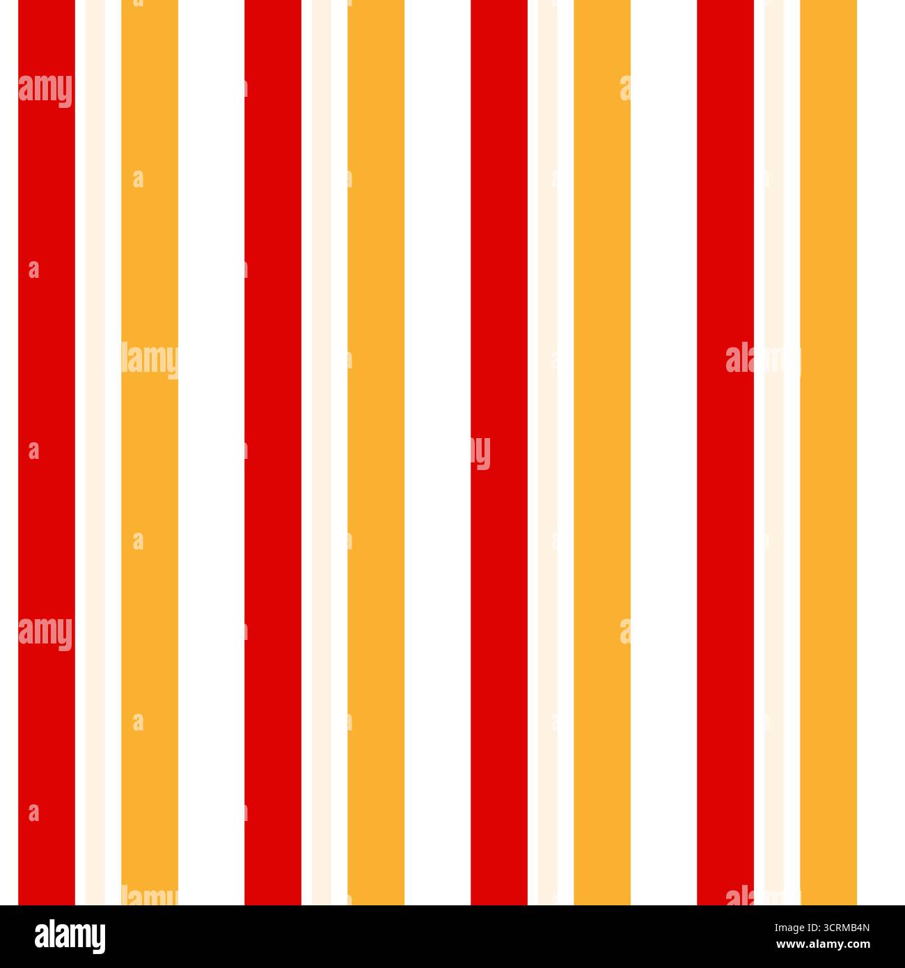 Streifen nahtloses Vektormuster Design mit Rot und Orange Farbe Stock Vektor