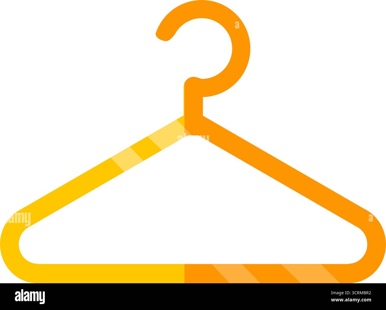 Kleiderbügel Umriss Silhouette - Vektorsymbol Stock Vektor