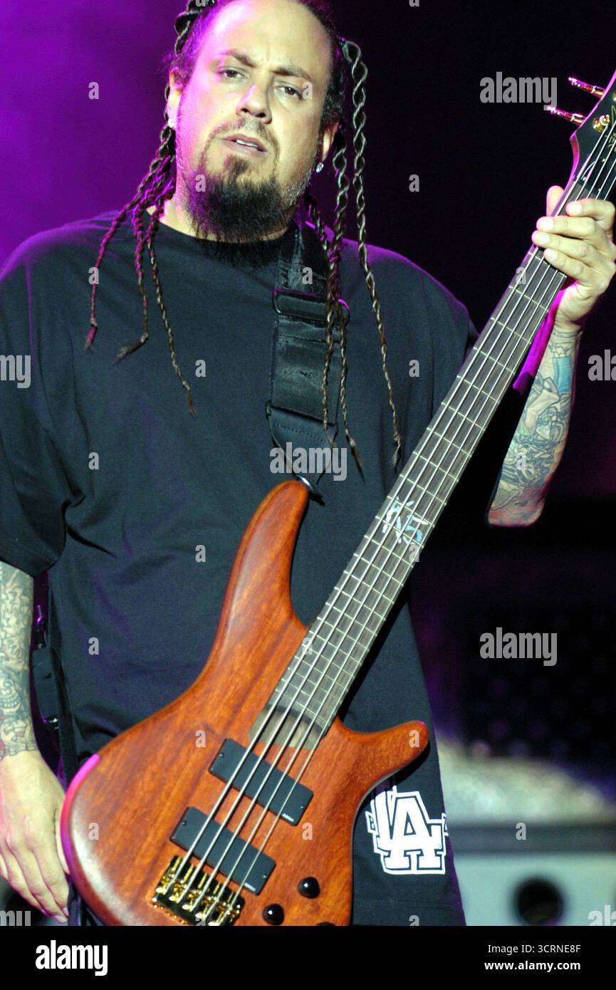 Korn beim Festimad Festival 2-Tages-Konzert in Madrid, 29-30. Mai 2004 Stockfoto Korn beim Festimad Festival 2-Tages-Konzert in Madrid, 29-30. Mai 2004 Stockfoto