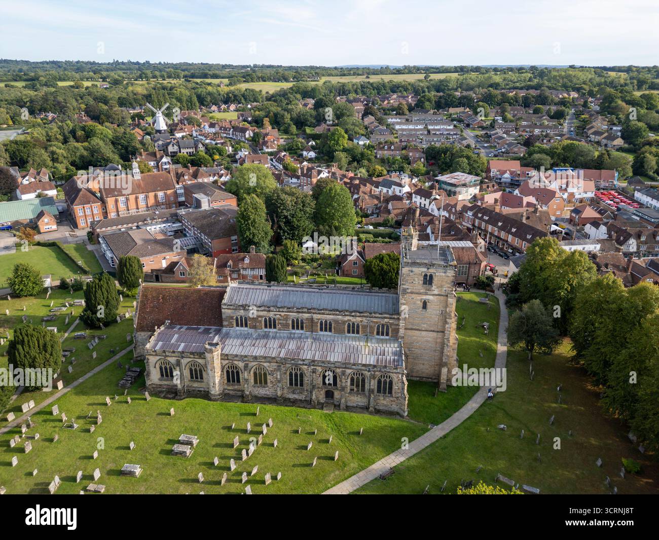 Historische St. Dunstan’s Church in Cranbrook, Kent, England Stockfoto