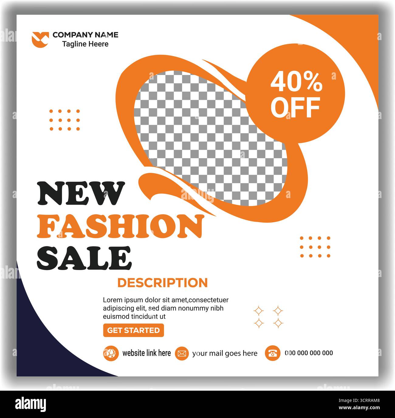 Trendy Online Fashion Sale Web Banner Editierbar Social Media Post Design Vektor Illustration Stock Vektor