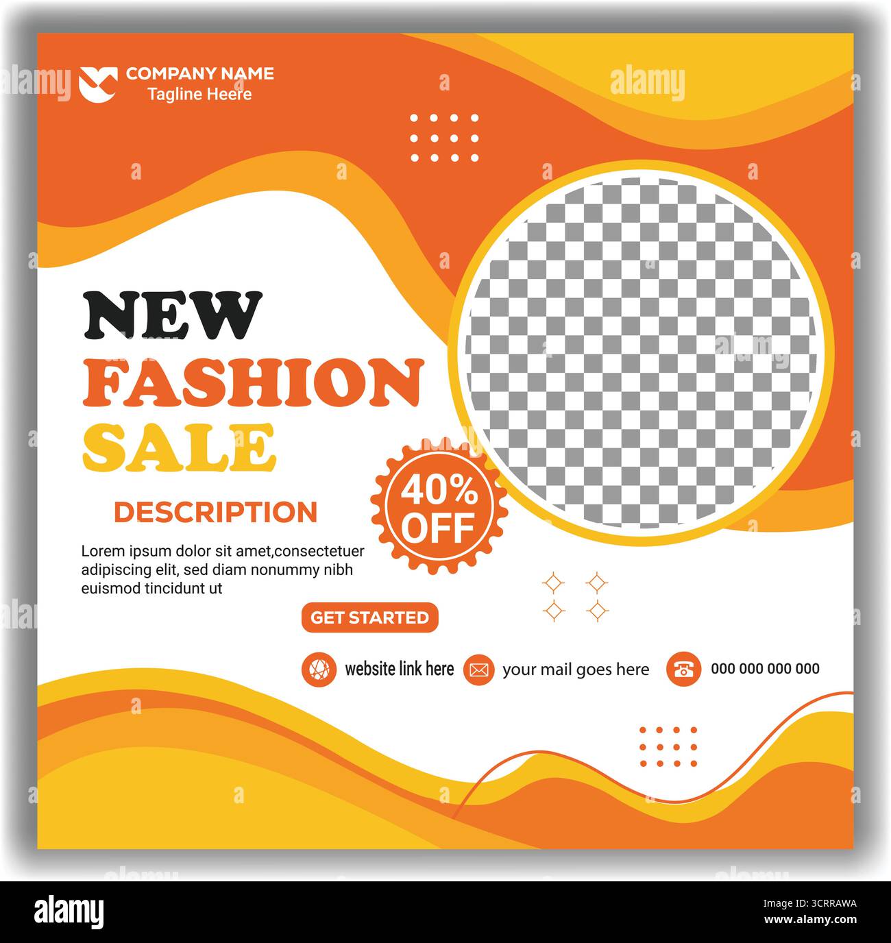 Moderne Mode Verkauf Social Media Post Banner Vorlage Trendige Kleidung Rabatt Promotion Flyer Editierbare Web Banner Vektor Design Stock Vektor