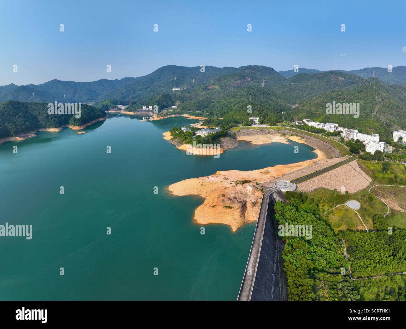Luftaufnahmen des Energiespeicherkraftwerks Minghu Hotel in Xiangtoushan, County Boluo, Stadt Huizhou Stockfoto