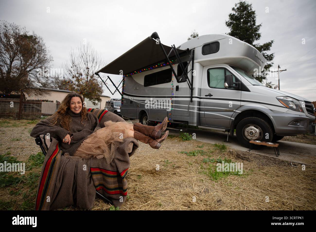 Tiffany Mitchell in Merced, Kalifornien, USA am 13. Dezember 2024. Bild © Dan Tuffs 2024. Stockfoto