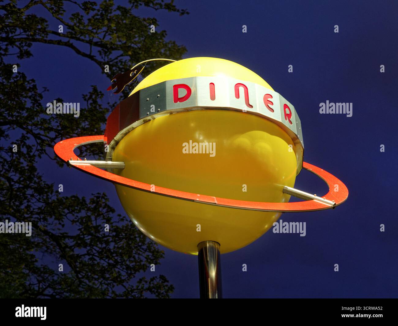 Diner Sign, Paintworks, Bristol, England, Großbritannien. Stockfoto