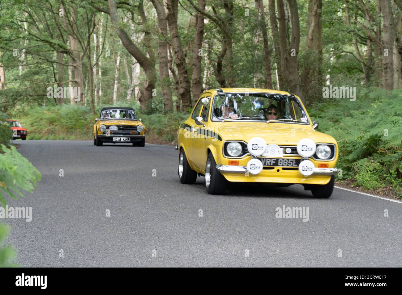 Ford Escort Mark 2 Oldtimer auf Landspur Stockfoto