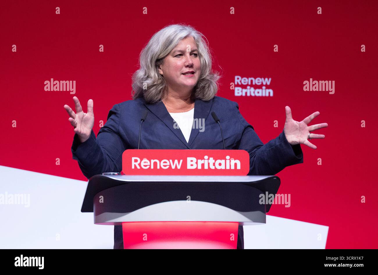 Heidi Alexander, Verkehrsministerin, hält ihre Hauptredner auf der Labour Party-Konferenz Stockfoto