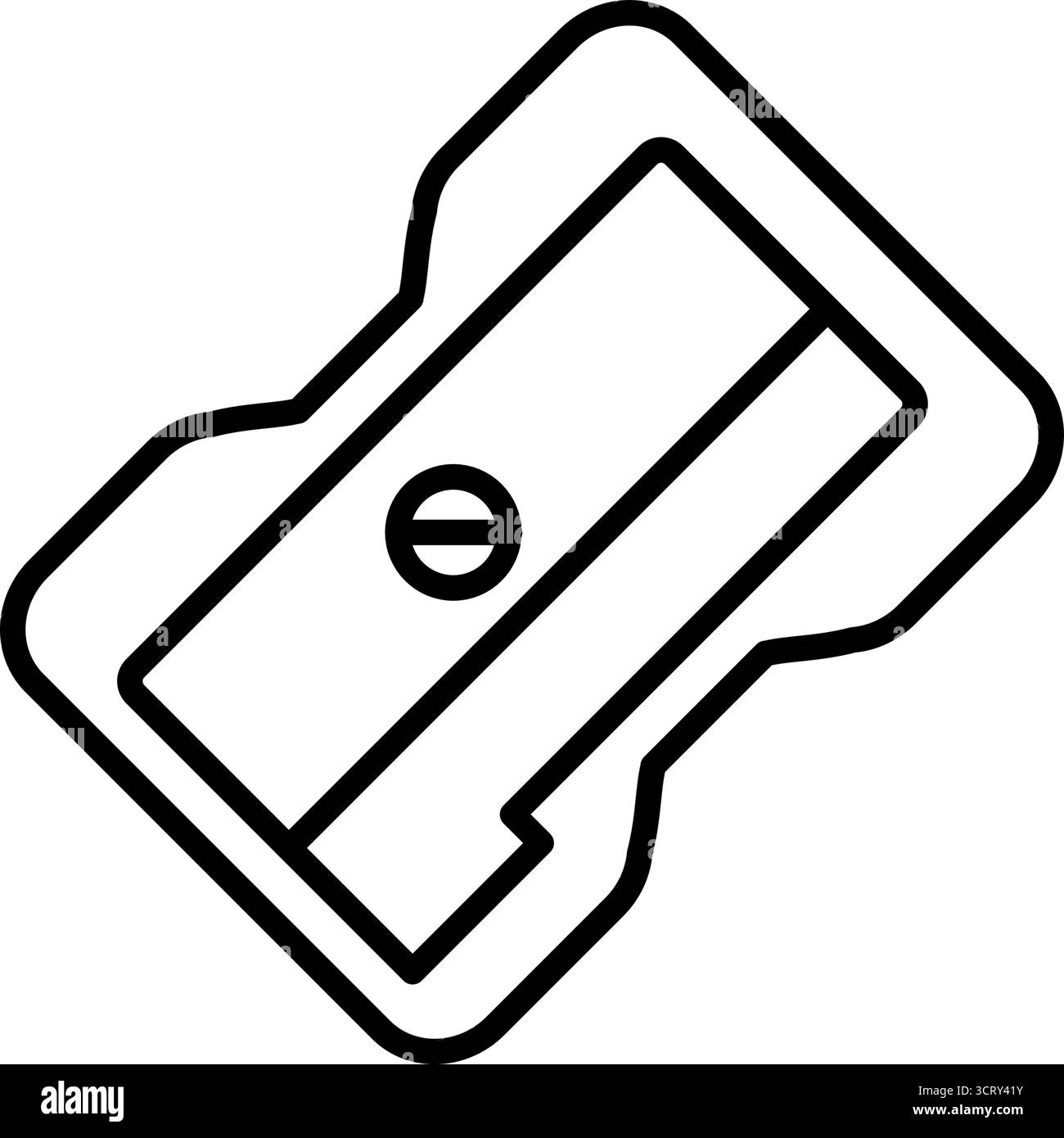 Bleistiftspitzer – Vektorsymbol Stock Vektor