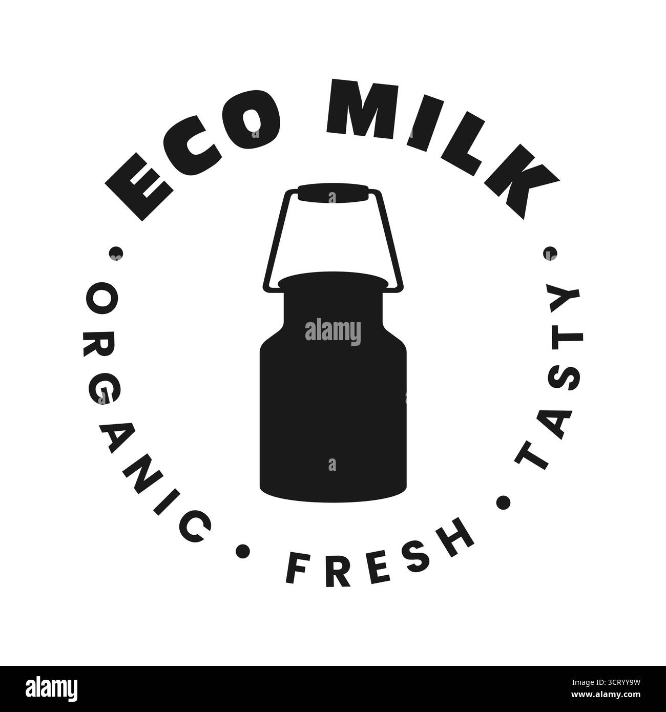 Infografik zur Bedeutung des Umweltschutzes durch nachhaltige Milcherzeugung. Hebt die Praktiken des ökologischen Landbaus und die Vorteile umweltfreundlicher Produkte für die Gesundheit hervor. Stock Vektor