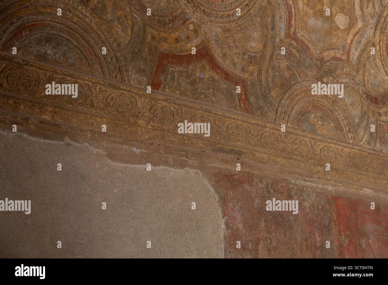 Die erhaltene römische Stadt Pompeji in Süditalien Stockfoto