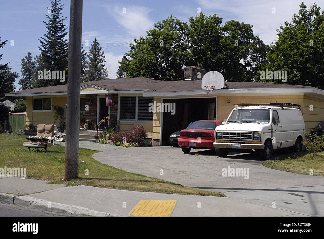 VEREINIGTE STAATEN / WASHINGTON STATE / SPOKANE. Spokane Wohngebiet 21. Juli 2010 (FOTO: FRANCIS JOSEPH DEAN / DEAN PICTURES) Stockfoto VEREINIGTE STAATEN / WASHINGTON STATE / SPOKANE. Spokane Wohngebiet 21. Juli 2010 (FOTO: FRANCIS JOSEPH DEAN / DEAN PICTURES) Stockfoto