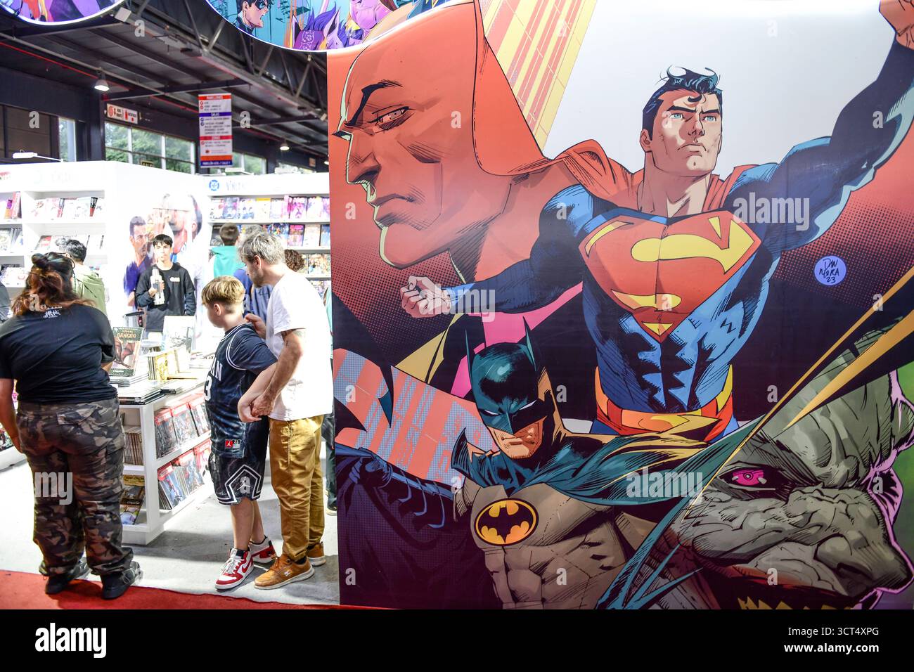 Comicbücher. 49° Internationale Buchmesse von Buenos Aires). La Rural, Predio Ferial de Palermo. Argentinien Stockfoto