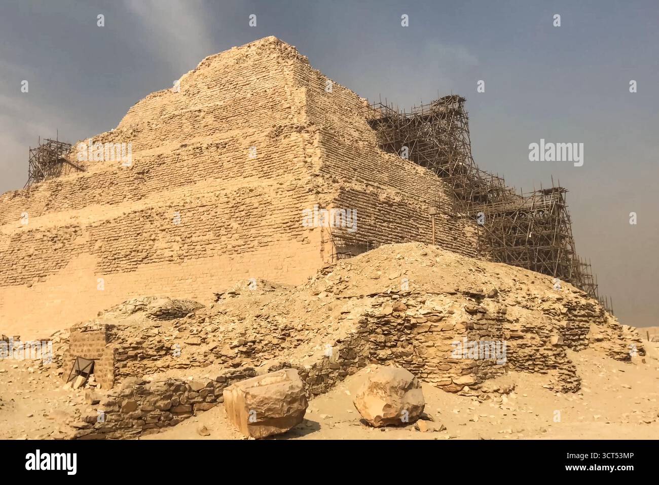 Pyramiden von Gizeh. Pyramiden von Ägypten. Das siebte Wunder der Welt. Alten Megalithen Stockfoto
