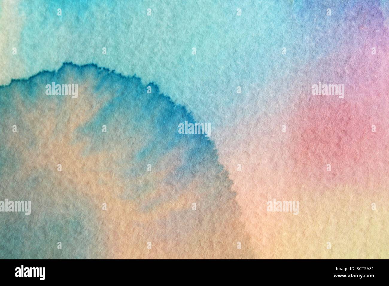Transparenter Hintergrund mit Aquarell Stockfoto
