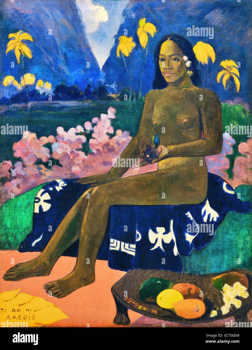 Paul Gauguin, der Same des Areoi, 1892 – tahitianische Symbolistisches Meisterwerk, das Fruchtbarkeit, Mythos und den heiligen Zyklus des Lebens erforscht. Stock Vektor