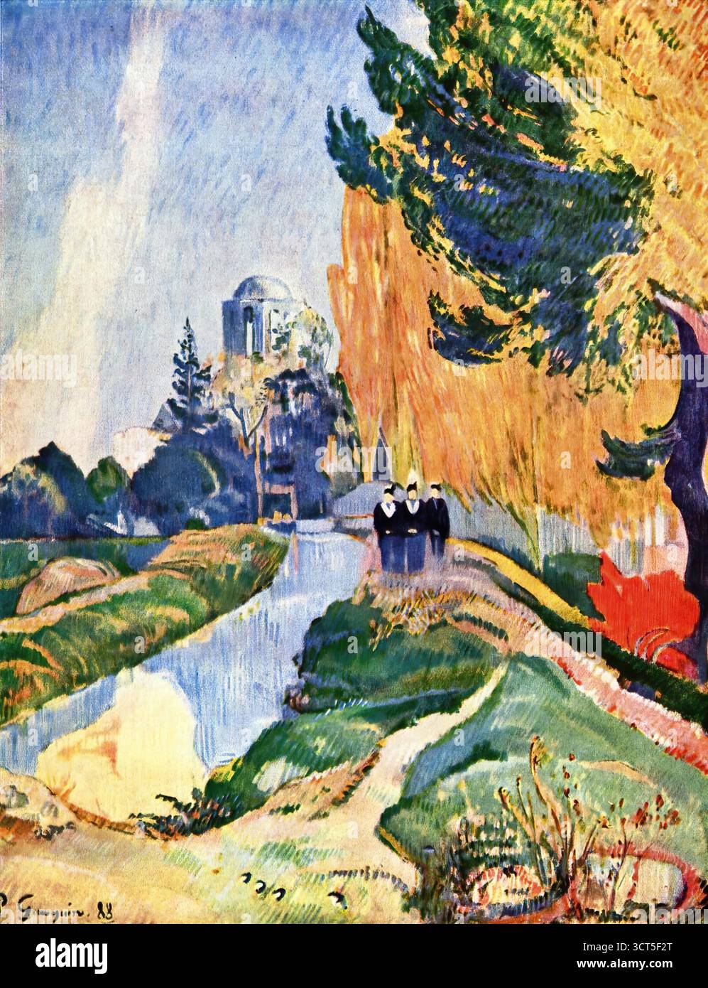 Paul Gauguin, die Alyscamps (die drei Gnaden im Tempel der Venus), 1888. Stock Vektor