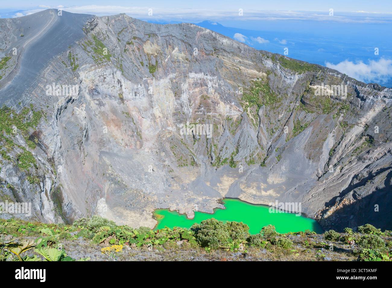 Irazu Vulkan Irazu Vulkan-Nationalpark. Provinz Cartago, Costa Rica Stockfoto