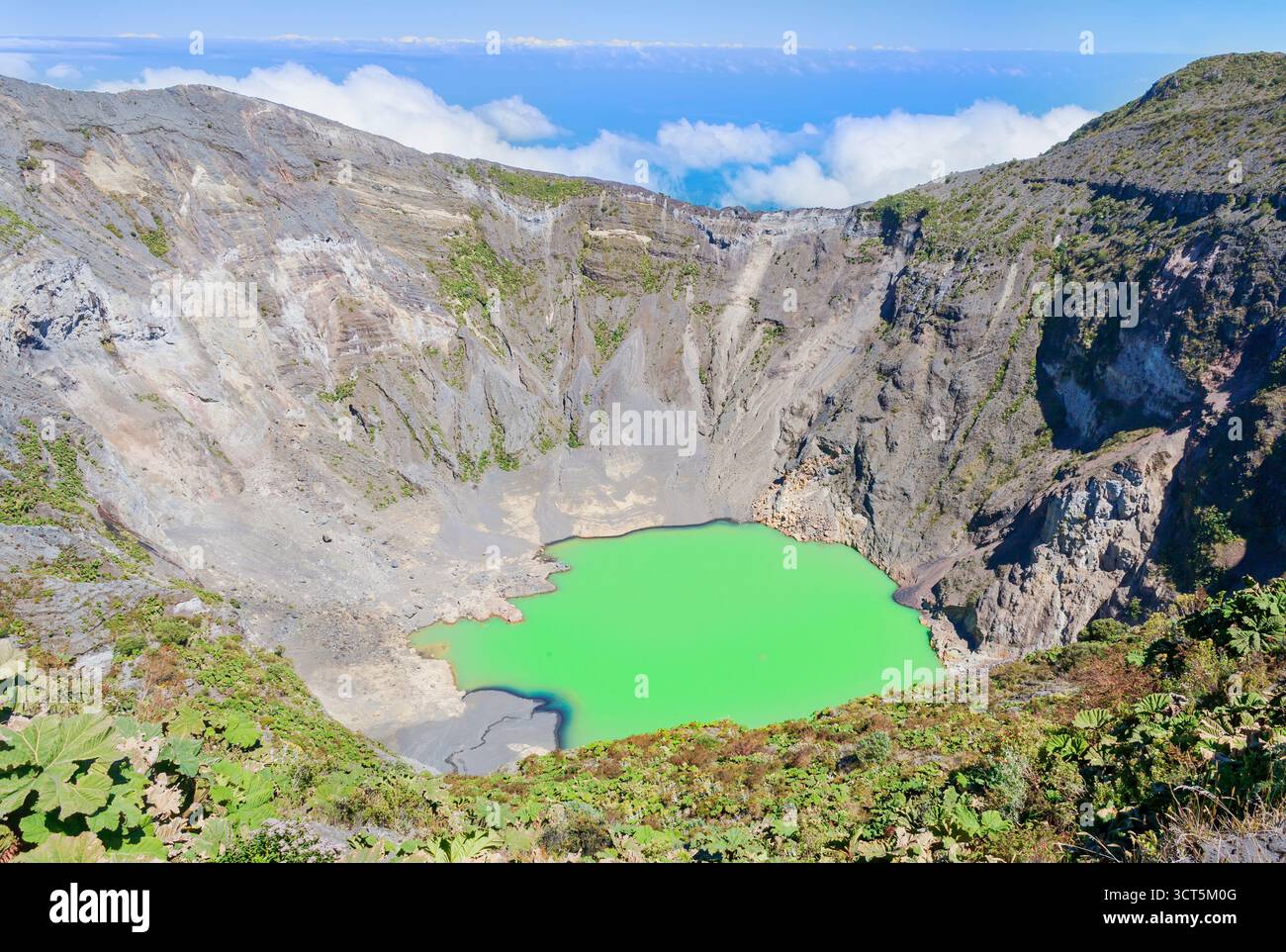Irazu Vulkan Irazu Vulkan-Nationalpark. Provinz Cartago, Costa Rica Stockfoto