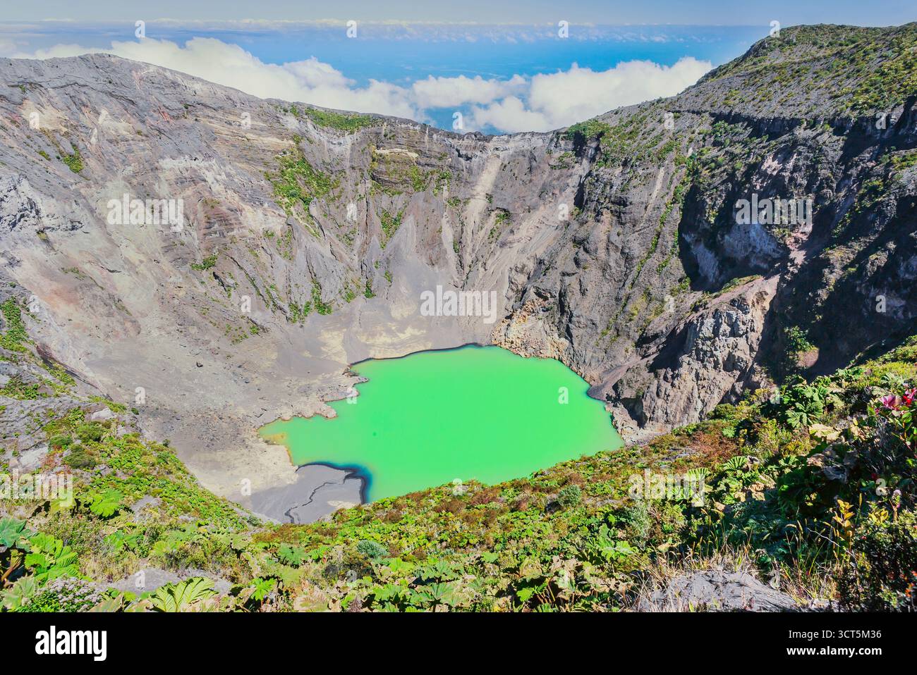Irazu Vulkan Irazu Vulkan-Nationalpark. Provinz Cartago, Costa Rica Stockfoto