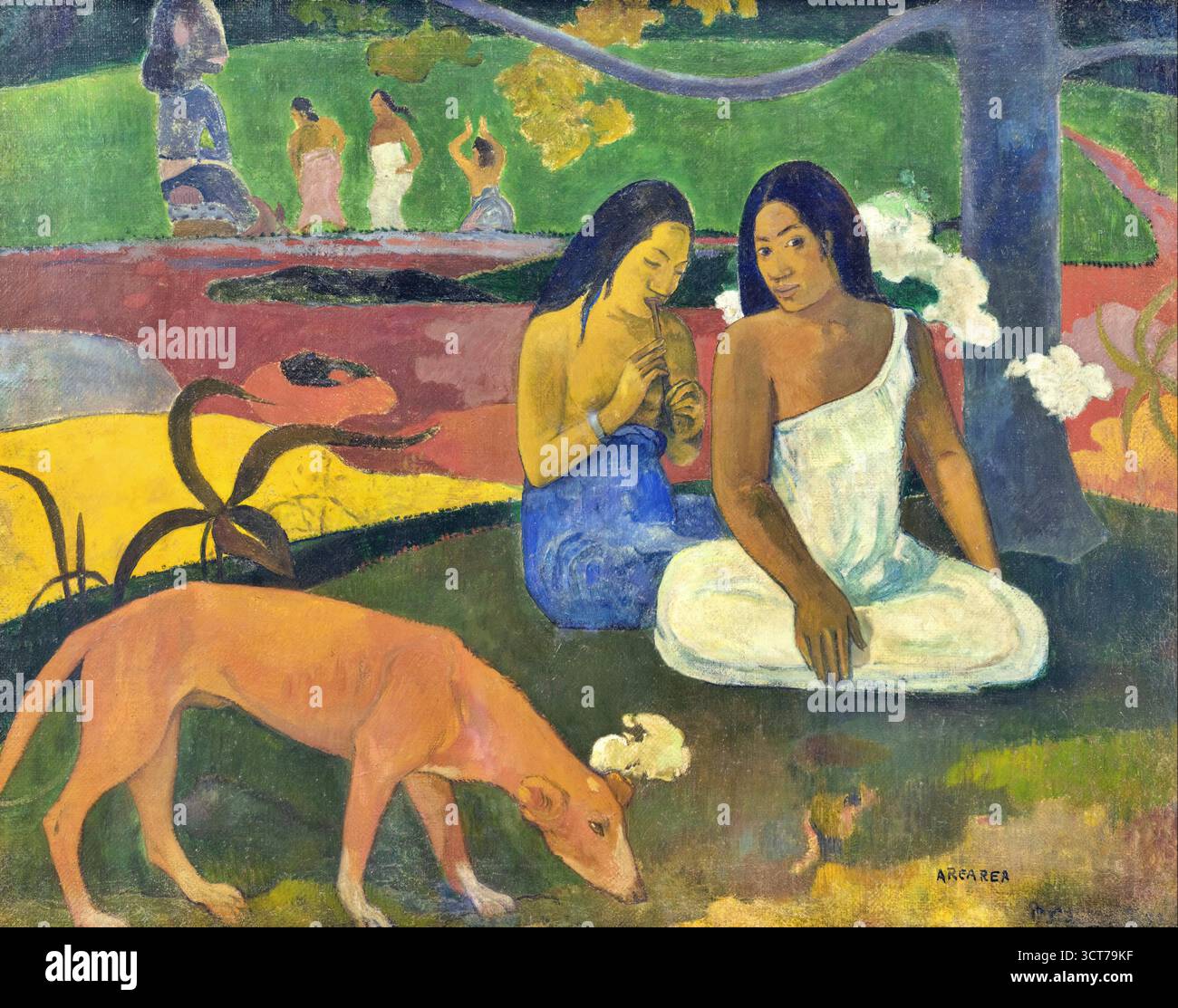 Arearea, 1892 von Paul Gauguin. Stock Vektor