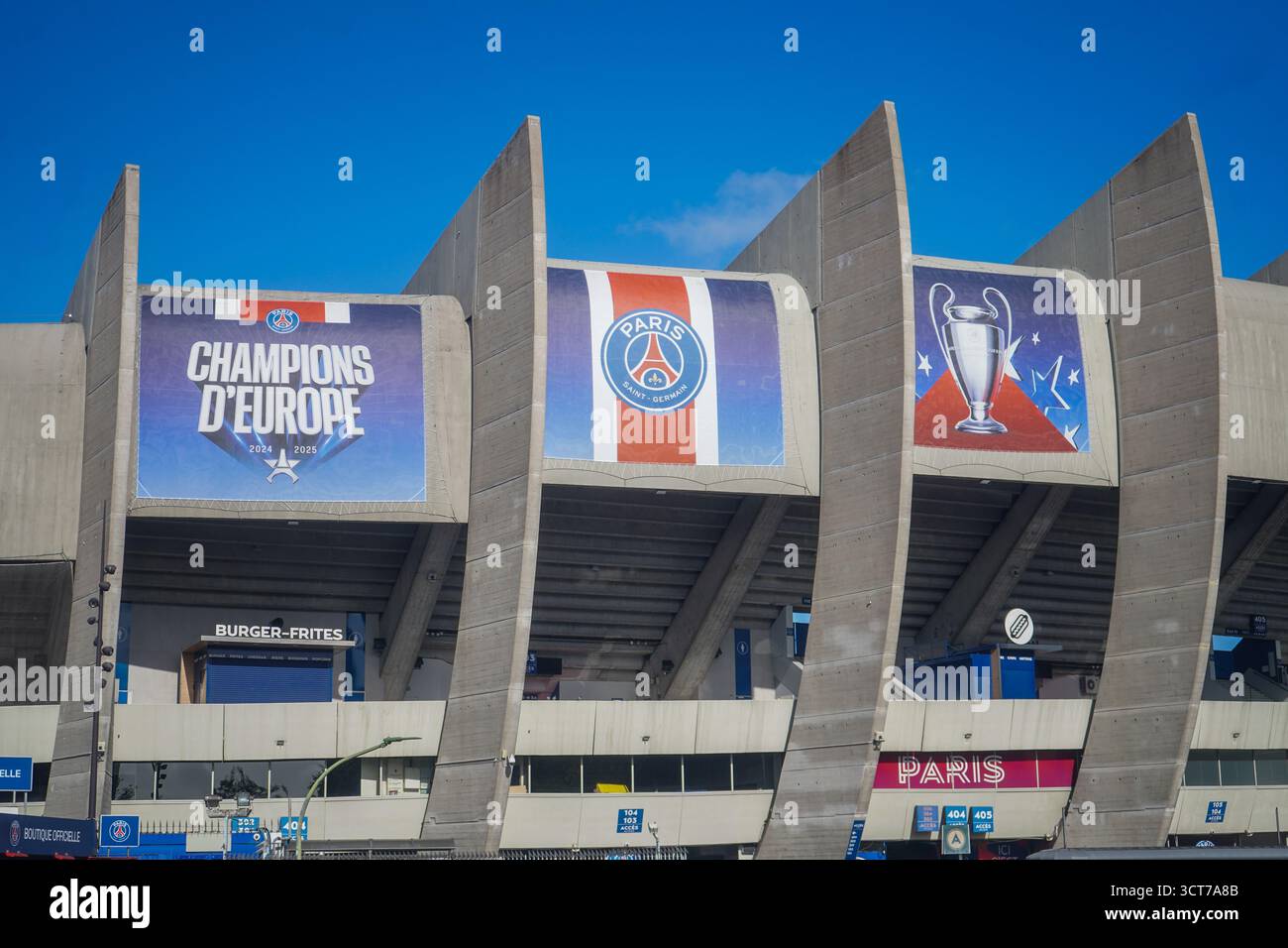 5. Oktober 2025. Parc des Princes, Heimstadion des Pariser Fußballvereins Saint-Germain 2025 Europameister, Paris, Frankreich Stockfoto