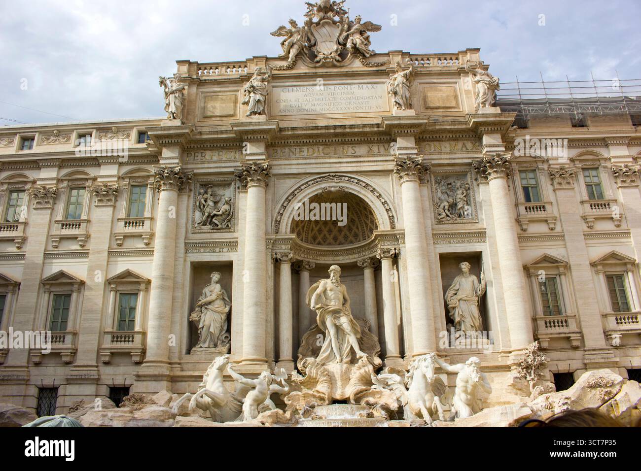 Fontana di Trevi, Trevi-Brunnen, Rom in Italien Stockfoto