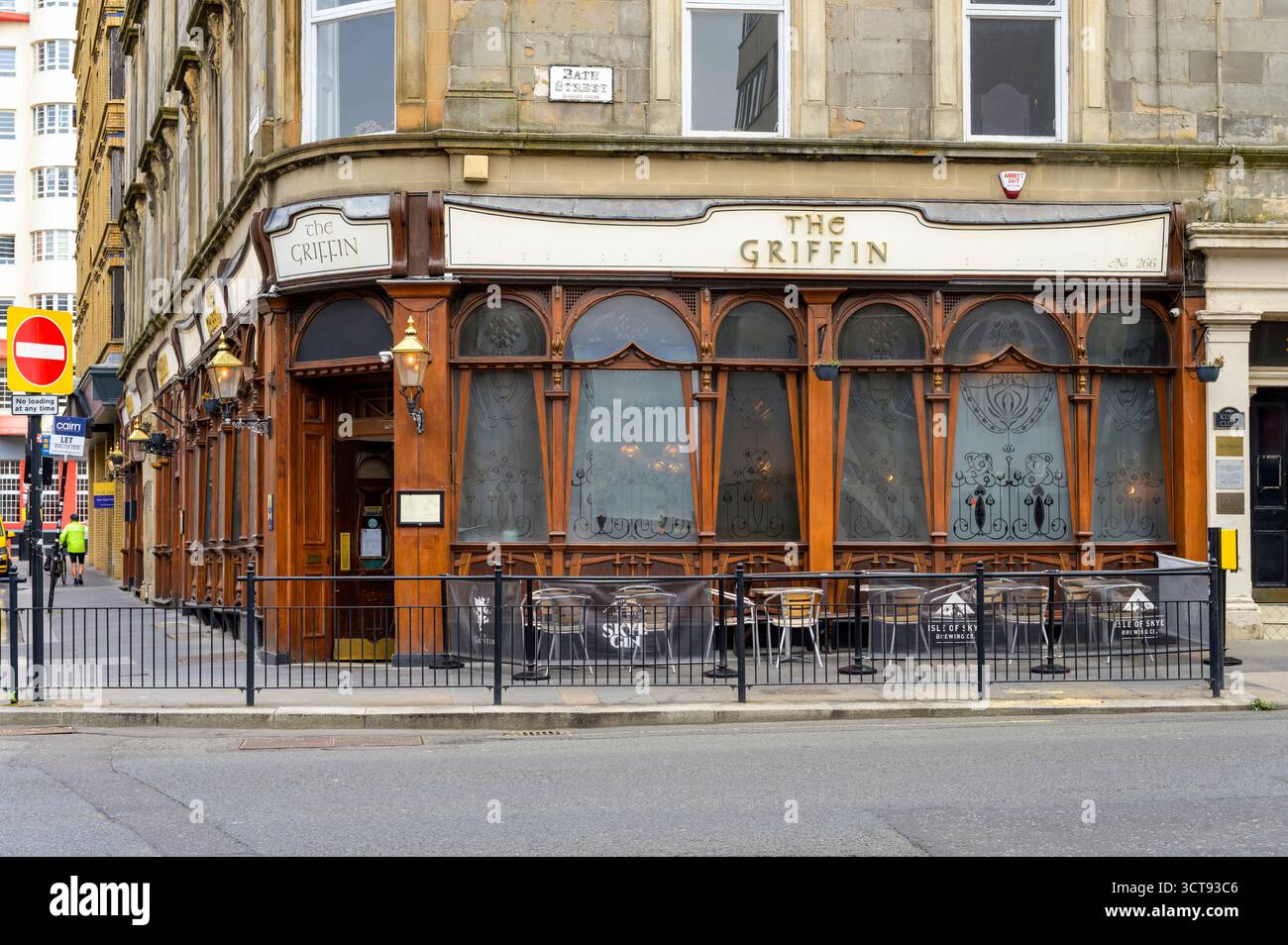 The Griffin Pub in Bath Street / Elmbank Street, Glasgow, Schottland, Großbritannien Stockfoto