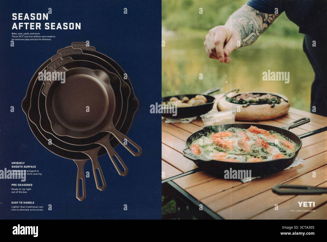 Werbespot eines Kochmagazins und Lifestyle vom Oktober 2025, USA Stockfoto