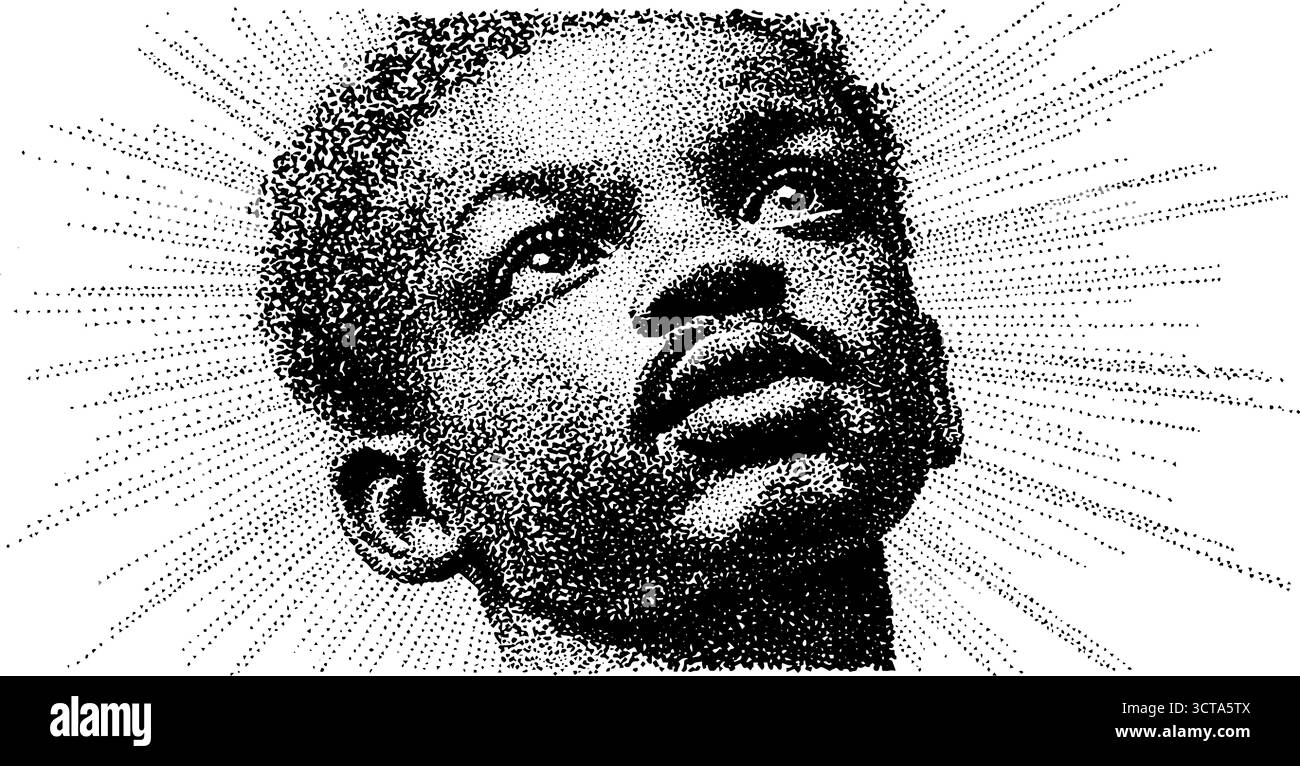 Stachelporträtabbildung mit strahlendem Hintergrund im Dotwork-Stil. Stock Vektor