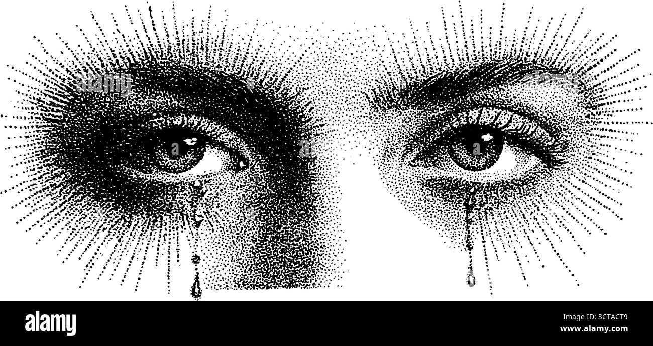 Komplizierte Stipple-Kunst mit Vintage-Dotwork für Designprojekte. Stock Vektor