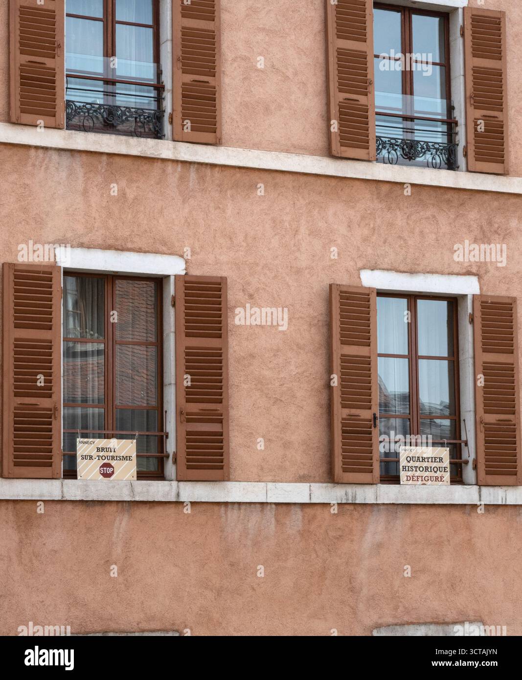 Annecy Frankreich. Szenen rund um Annecy, die Alpenstadt im Südosten Frankreichs. Stockfoto
