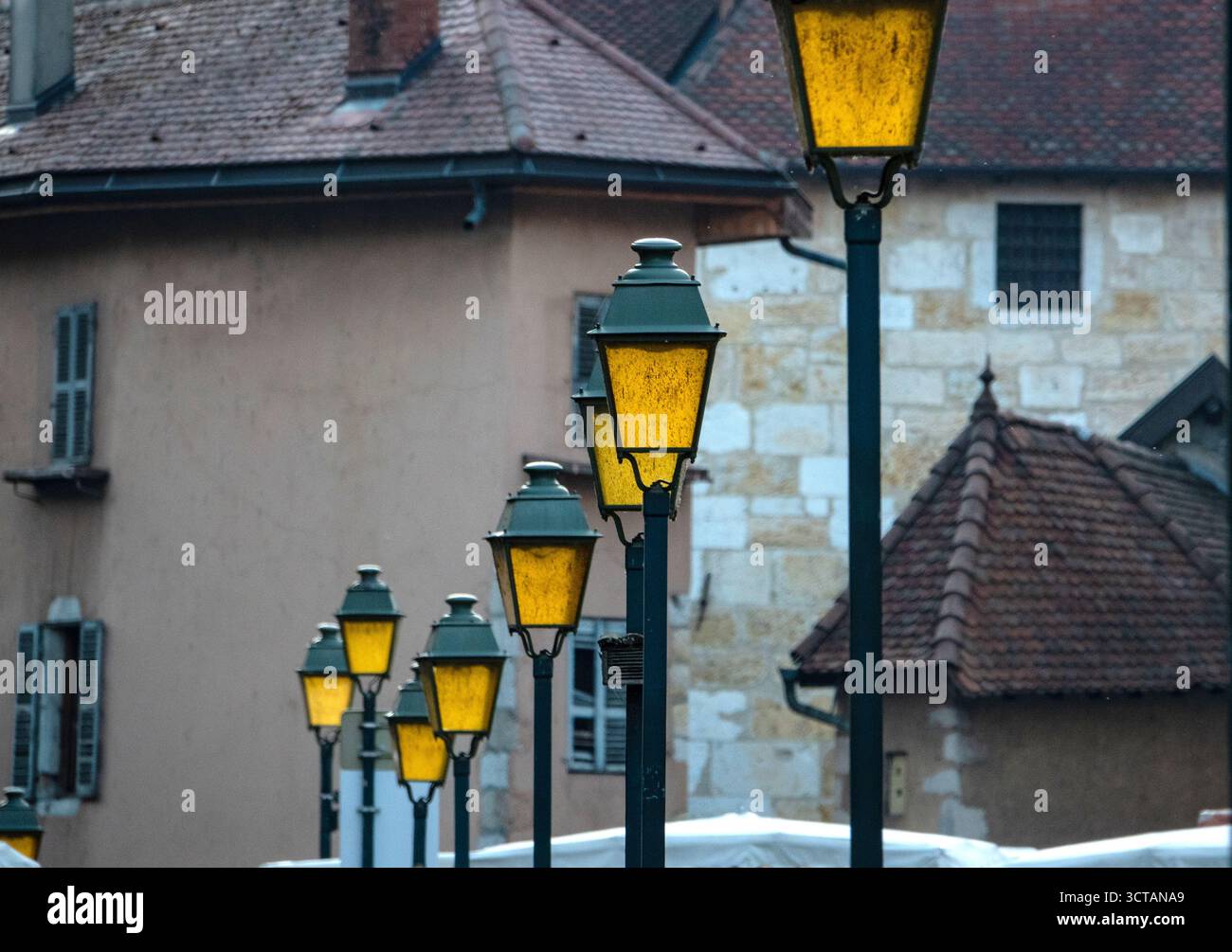 Annecy Frankreich. Szenen rund um Annecy, die Alpenstadt im Südosten Frankreichs. Stockfoto