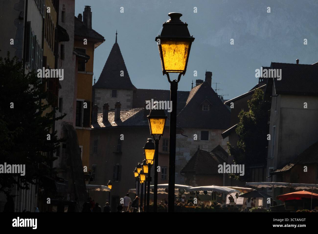 Annecy Frankreich. Szenen rund um Annecy, die Alpenstadt im Südosten Frankreichs. Stockfoto