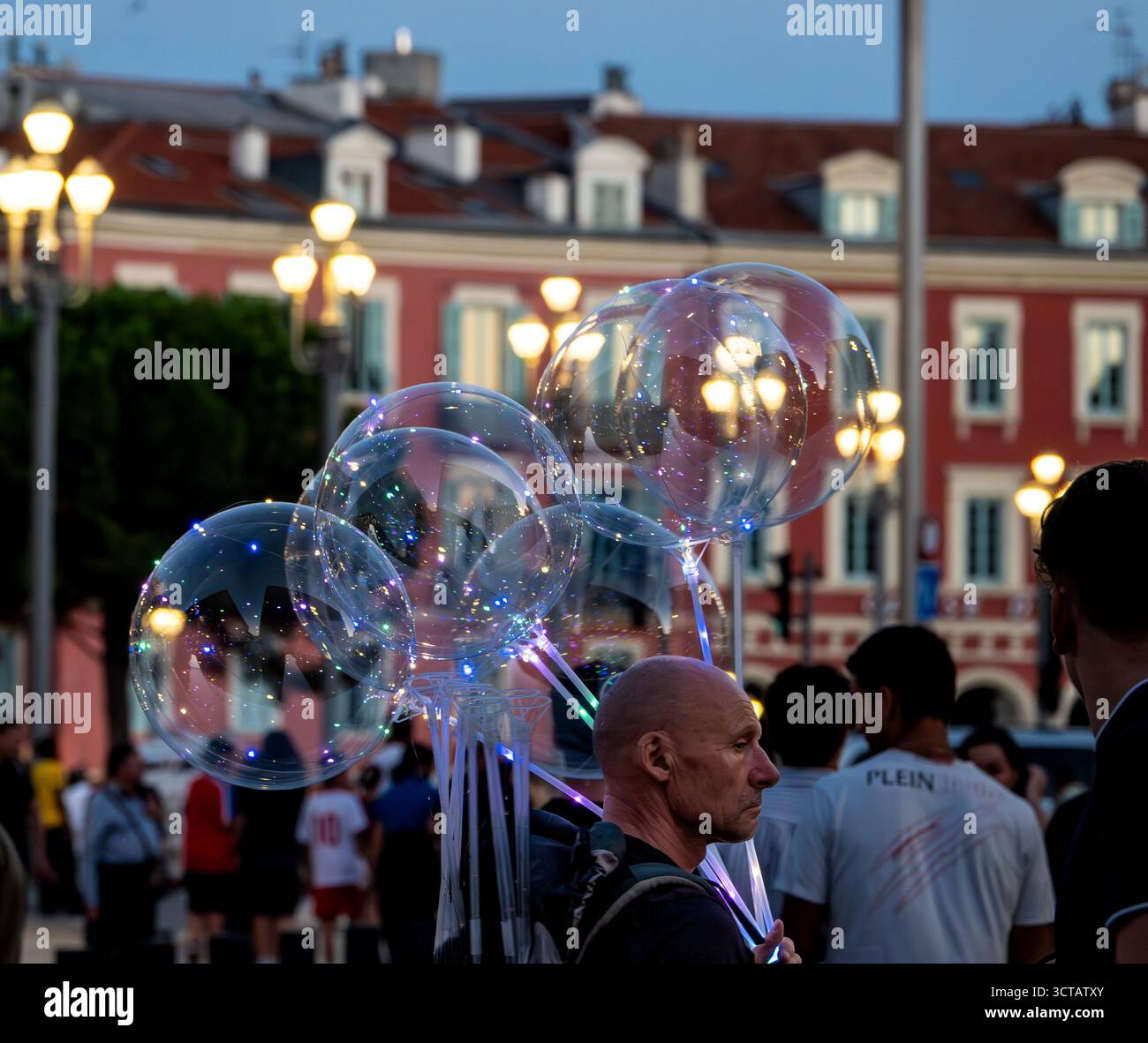 Schönes Frankreich. Alltagsszenen in Nizza Frankreich. Stockfoto