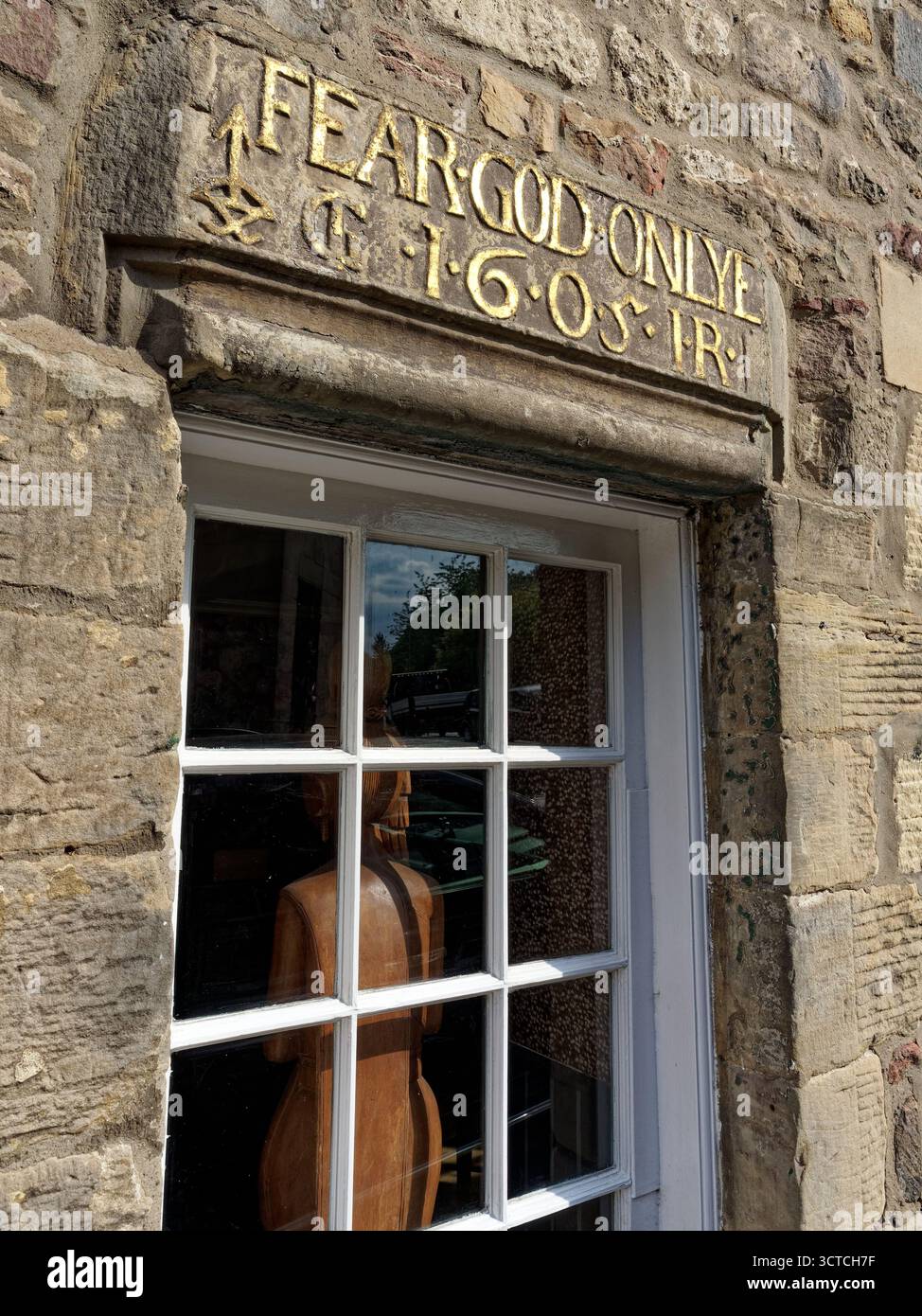 Back of Buddha und Furcht vor Gott, New Town, Edinburgh, Schottland, Großbritannien. Stockfoto