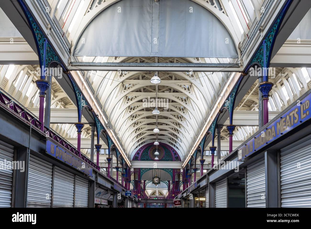 Innenausstattung von Smithfield Meat Market, London, Großbritannien Stockfoto