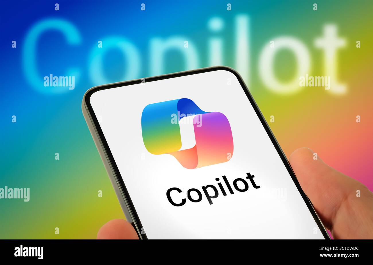 KI-Technologie von Microsoft Copilot Stockfoto